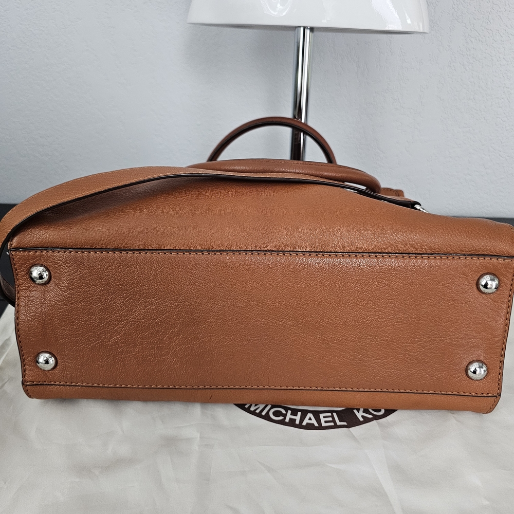 Michael Kors Tan Satchel with Silver Hardware - Picture 10 of 16